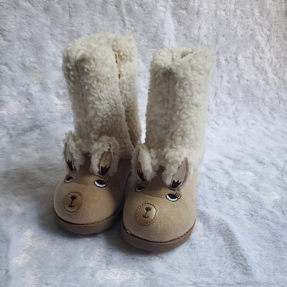 Cat & Jack Sherpa Animal Boots toddler 6